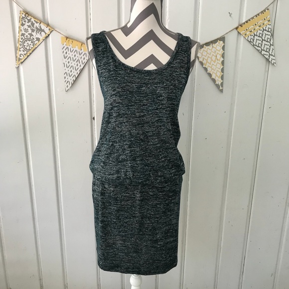 Lou & Grey Dresses & Skirts - Lou & Grey Teal Space Dyed Cinched Waist Dress